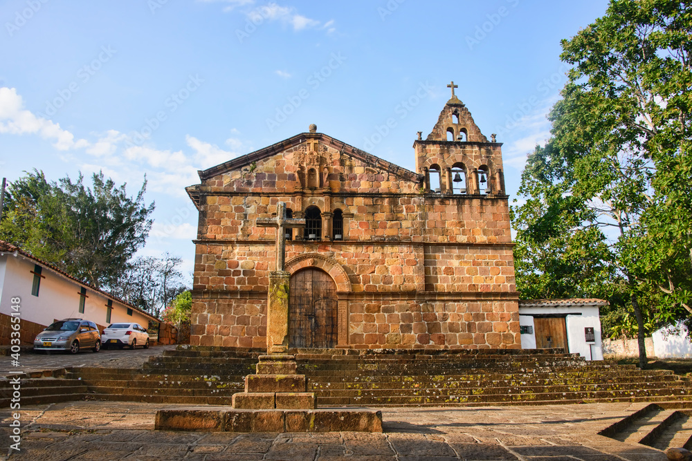 The Capilla de Santa Barbara (Santa Barbara Chapel) in colonial Barichara, Santander, Colombia The Capilla de Santa Barbara (Santa Barbara Chapel) in colonial Barichara, Santander, Colombia