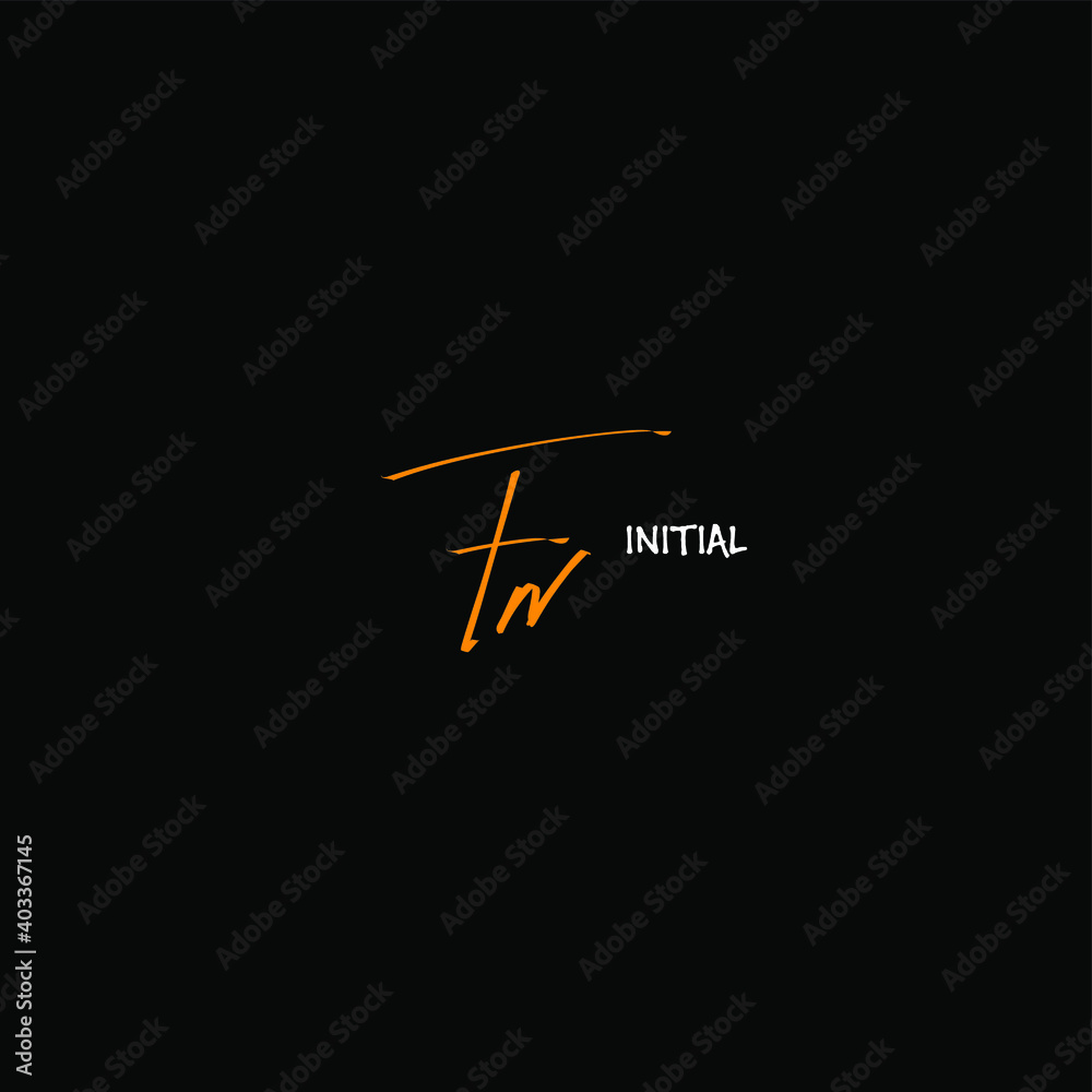 Fn initial beauty monogram and elegant logo design Fn initial beauty monogram and elegant logo design