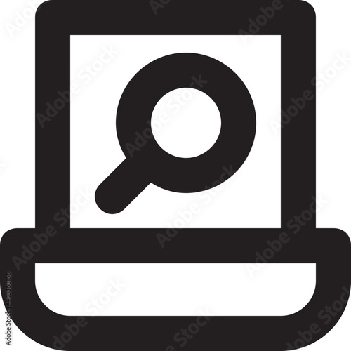 Search Vector Line Icon
