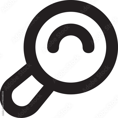 Magnifier Vector Line Icon 