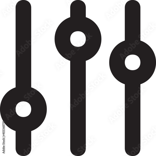 Adjuster Vector Line Icon