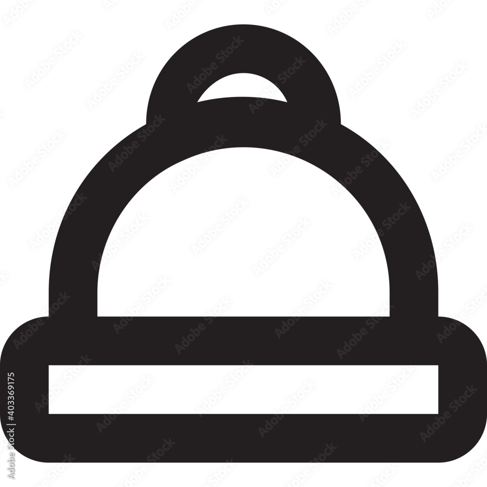 Platter Vector Line Icon