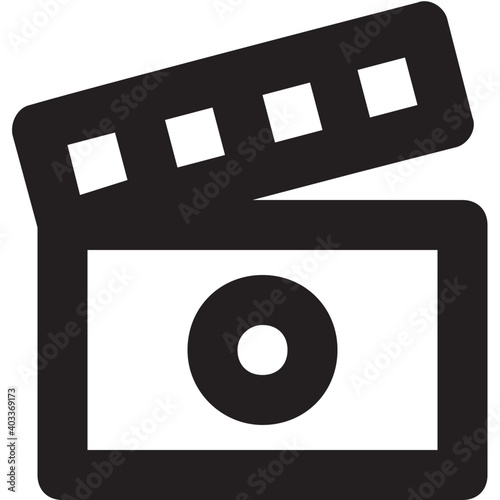 Clapper Vector Line Icon
