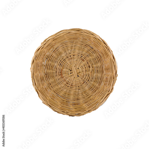 Wicker Basket isolated on white background
