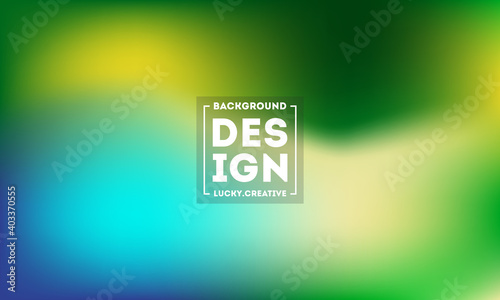 Abstract blurred gradient mesh background in bright Green Mint modern colors. Colorful smooth banner template. Easy editable soft colored vector illustration