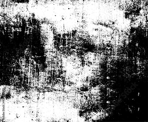 Wallpaper Mural Grunge texture is black and white. The background is made of dirt, chips, scuffs, and wear. Old vintage surface splattered with ink. Soiled backdrop template Torontodigital.ca