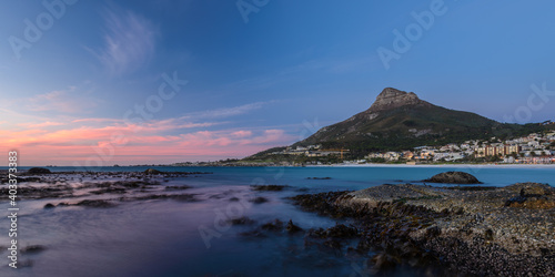 Camps Bay Cape Town in the evening.