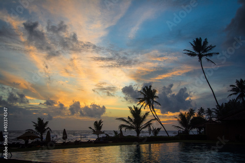 Playa Paradisíaca en Galle. Sri Lanka