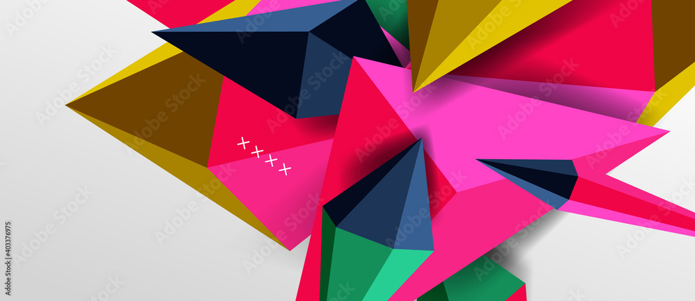 3d low poly abstract shape background vector illustration 3d low poly abstract shape background vector illustration