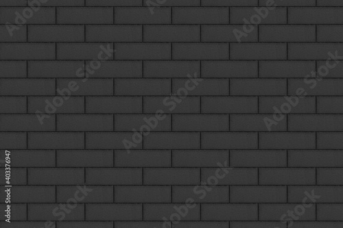 Image of black brick wall background.Texture or background