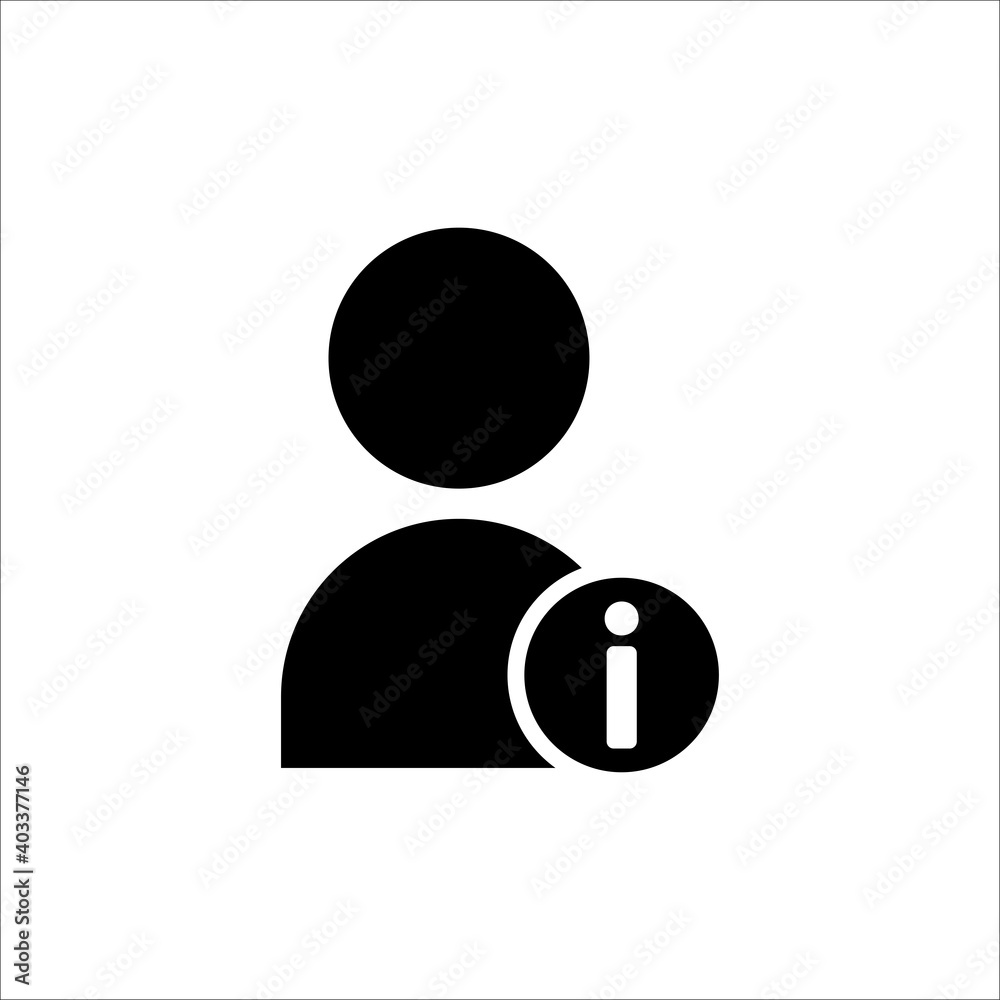 User information icon. admin symbols. Editable stroke. Simple illustration mobile concept and web design. Design template vector User information icon. admin symbols. Editable stroke. Simple illustration mobile concept and web design. Design template vector