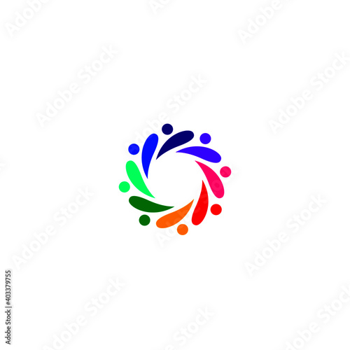Colorful Circle sign, symbol, art isolated on white