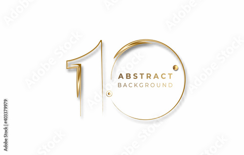 Abstract 10% OFF Sale Discount Banner. Discount offer price tag. Vector Modern Sticker Illustration.
