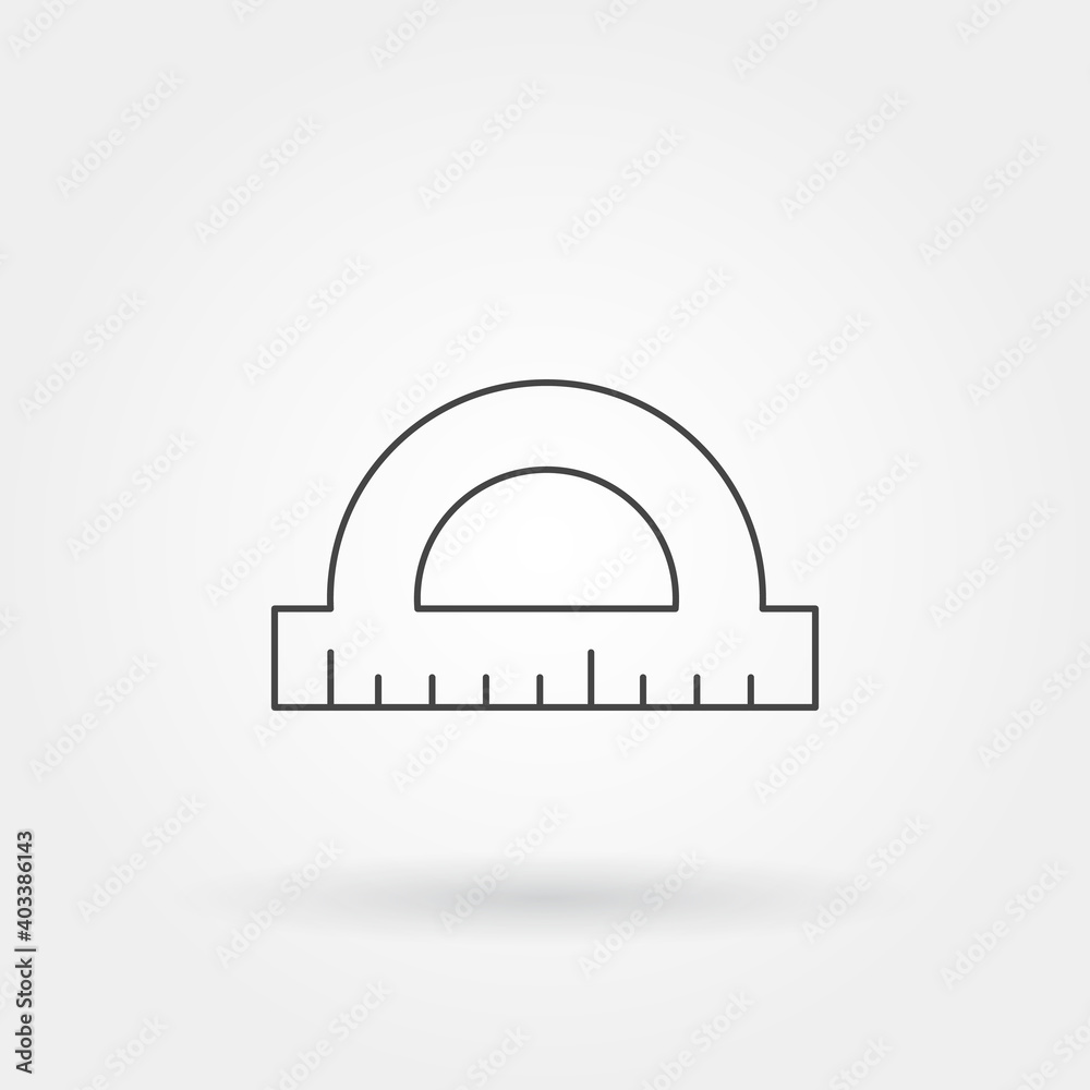 round ruler single isolated icon with modern line or outline style round ruler single isolated icon with modern line or outline style