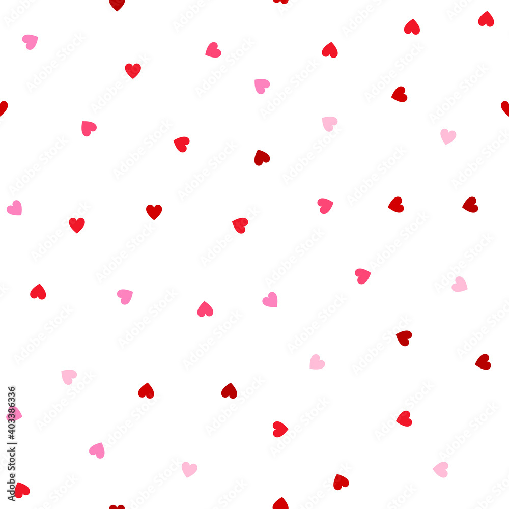 Hearts seamless pattern. Repeated heart. Vector repeating texture. For wallpaper, banner, invitation, wrapping, print, textiles, card to valentines day and wedding, Mother's day and birthday greeting.