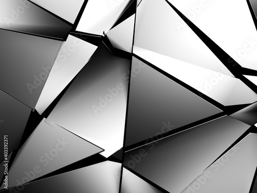Chrome Metallic Glossy Futuristic Background