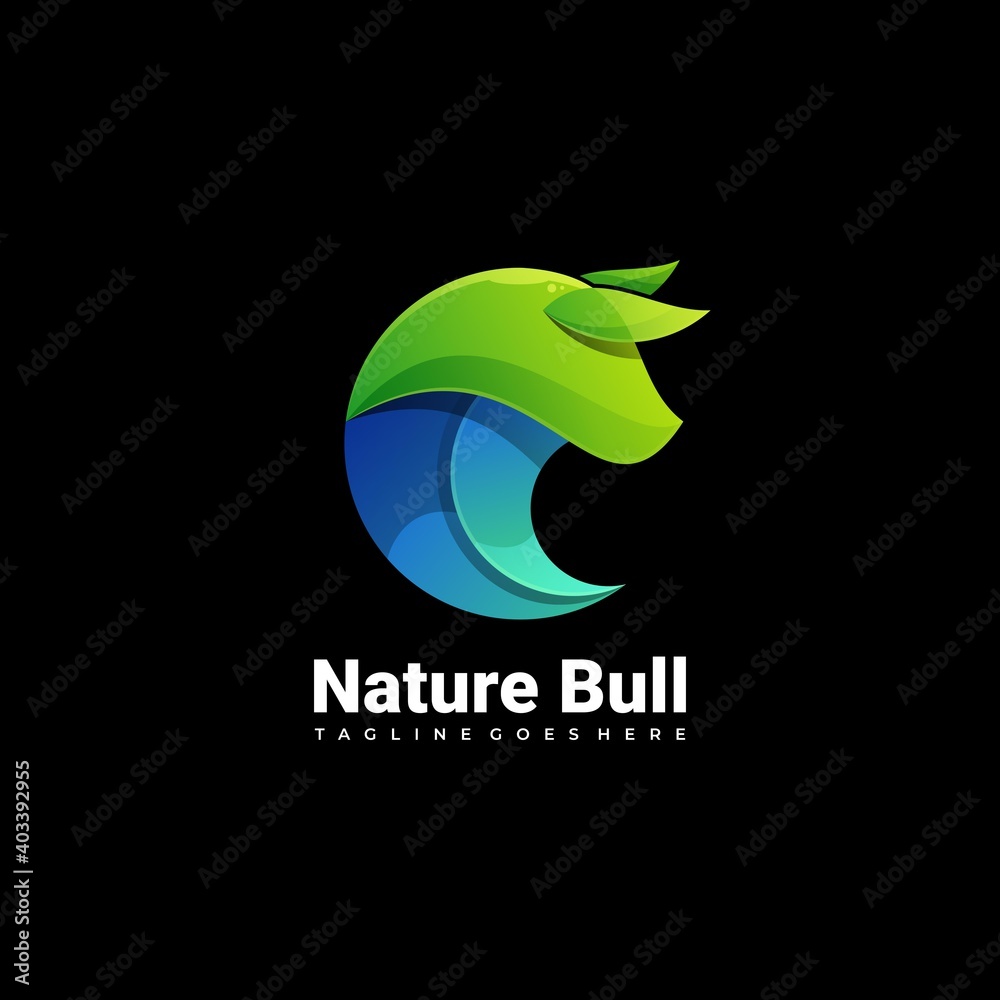 logo design deer concept colorful