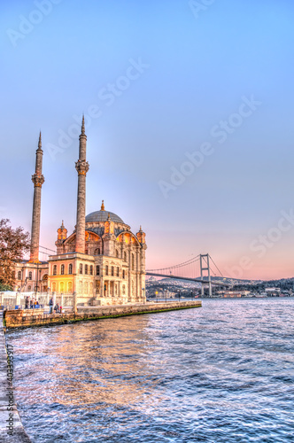 Ortakoy district, Istanbul, HDR Image