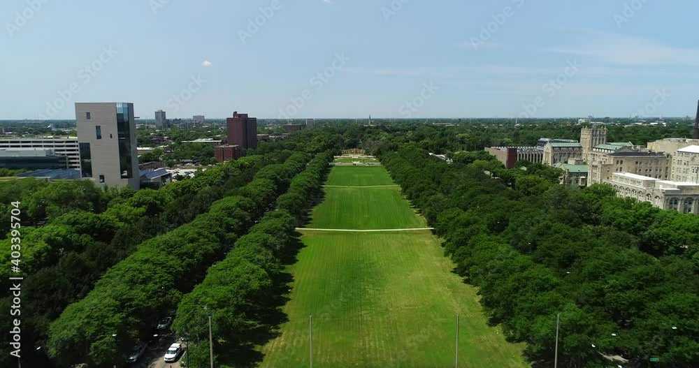 Scenic View of the Midway Plaisance at The University of Chicago - Part 4 Scenic View of the Midway Plaisance at The University of Chicago - Part 4