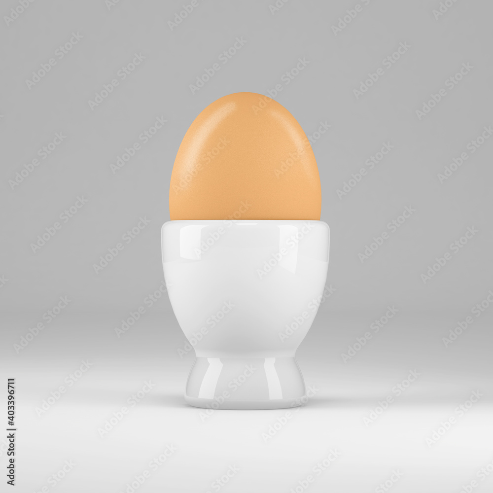 Easter egg mockup on white color background Easter egg mockup on white color background