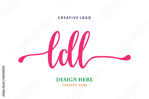 LDL lettering logo is simple, easy to understand and authoritative