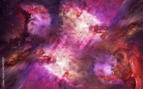 Fototapeta Naklejka Na Ścianę i Meble -  A bright, red galaxy. Elements of this image were furnished by NASA.
