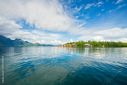 Beautiful view of Ora Beach, Manusela National Park, in Seram Island, Maluku, Indonesia