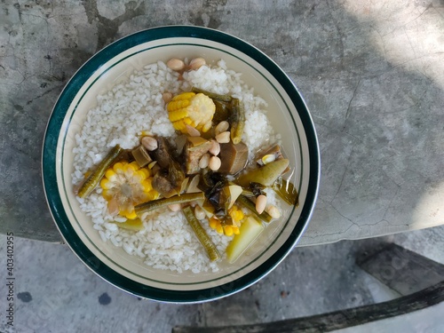 Tamarind soup which is popular on the island of Java