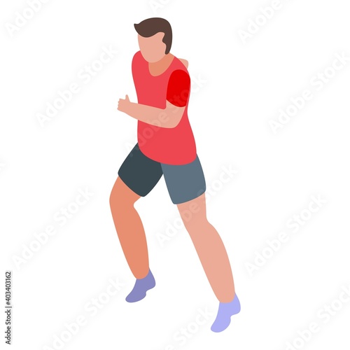 Effort running icon. Isometric of effort running vector icon for web design isolated on white background