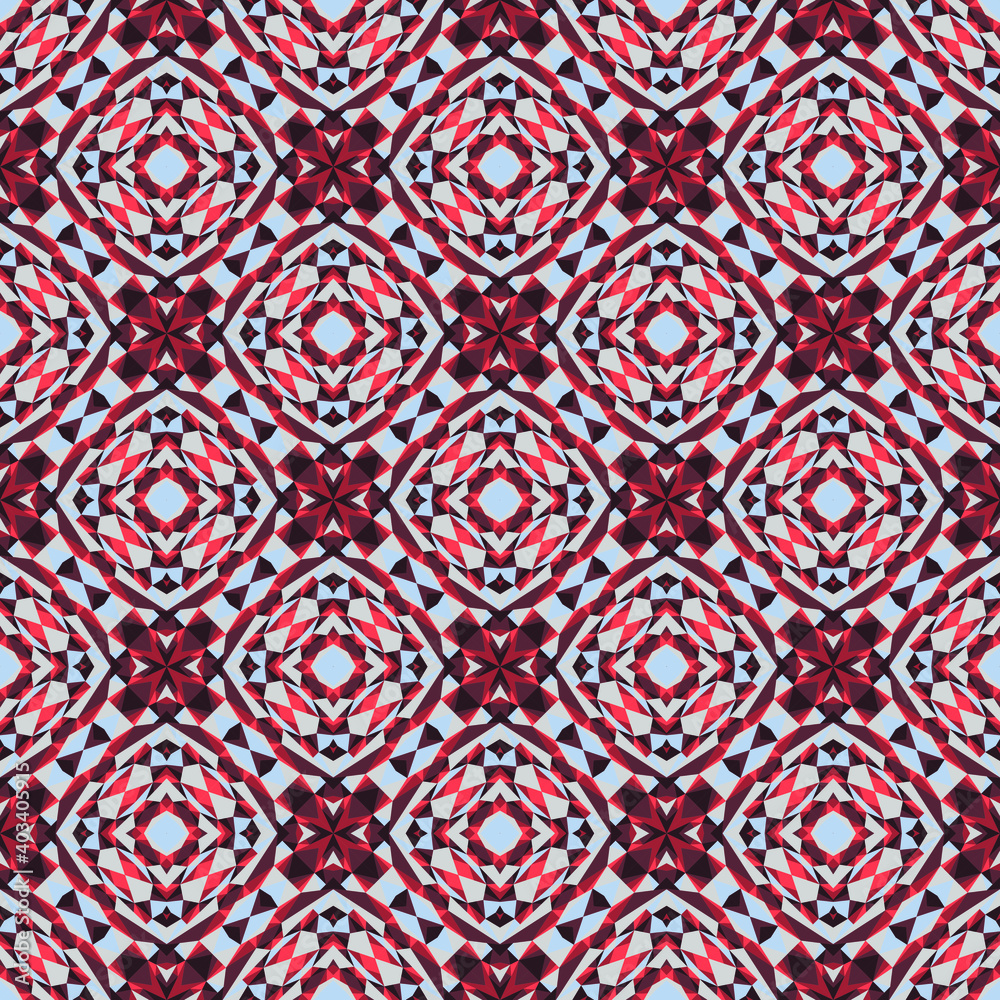 Geometric seamless pattern, ornament, abstract background, vector texture.