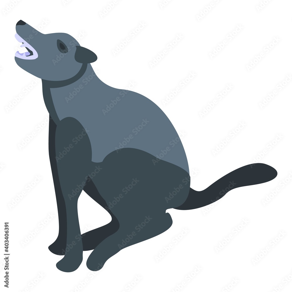 Fauna wolf icon. Isometric of fauna wolf vector icon for web design isolated on white background Fauna wolf icon. Isometric of fauna wolf vector icon for web design isolated on white background