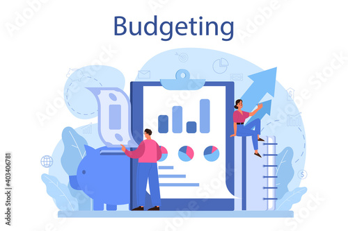 Budgeting concept. Idea of financial planning and well-being
