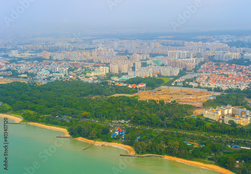 Photography Aerial view Singapore waterfront architecture