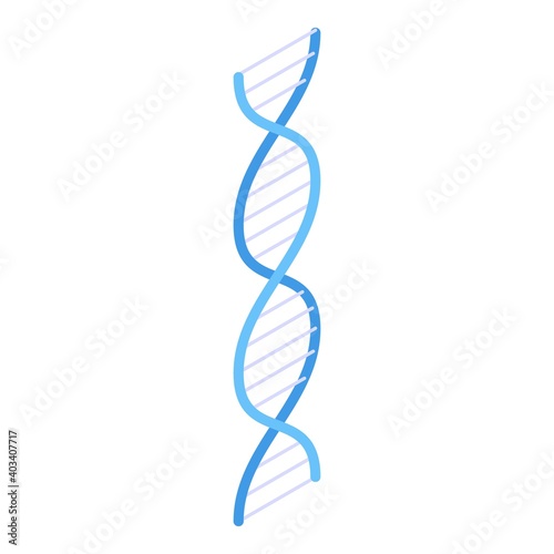 DNA icon. Isometric of DNA vector icon for web design isolated on white background