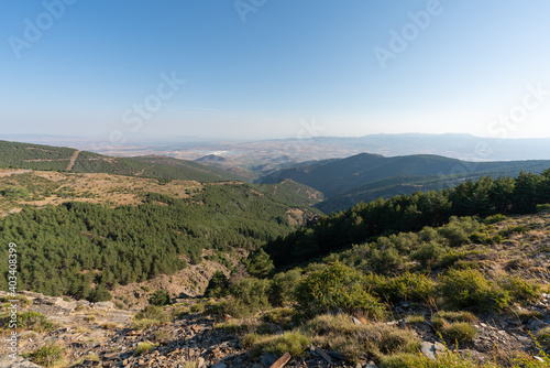 mountain area in Sierra Nevada in southern Spain