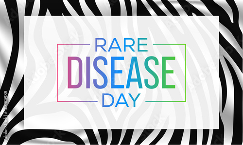 Rare Disease Day is an observance held on the last day of February to raise awareness for rare diseases and improve access to treatment and medical representation. Vector illustration.