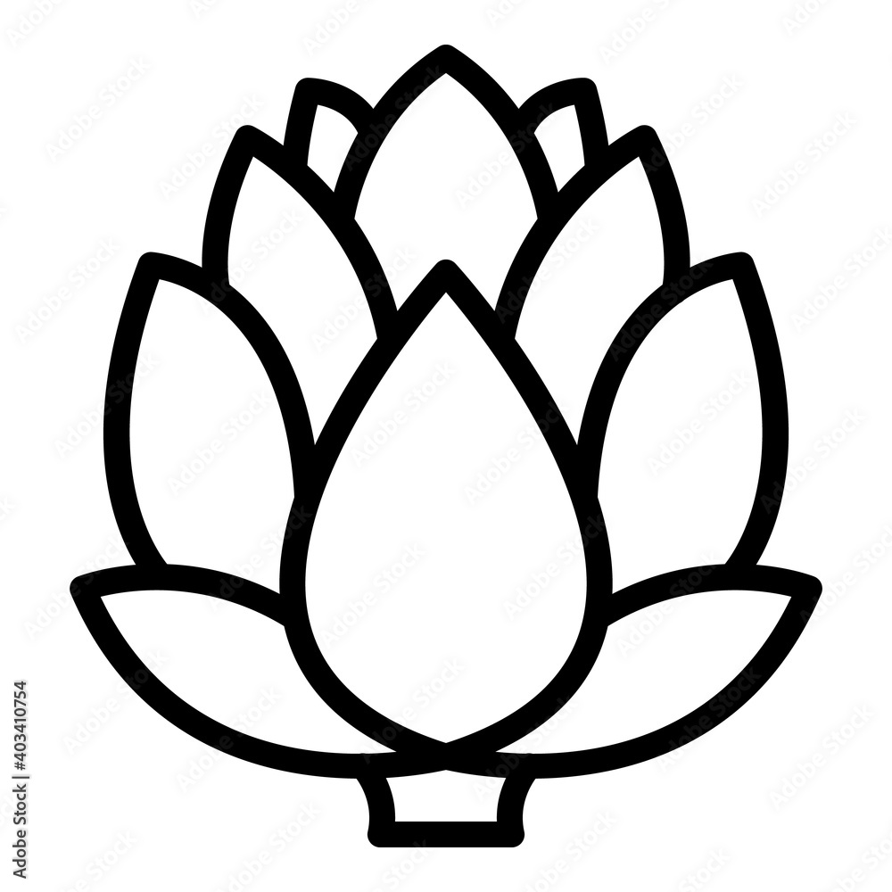 Diet artichoke icon. Outline diet artichoke vector icon for web design isolated on white background Diet artichoke icon. Outline diet artichoke vector icon for web design isolated on white background