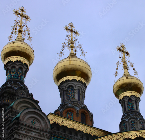 golden orthodox cathedral