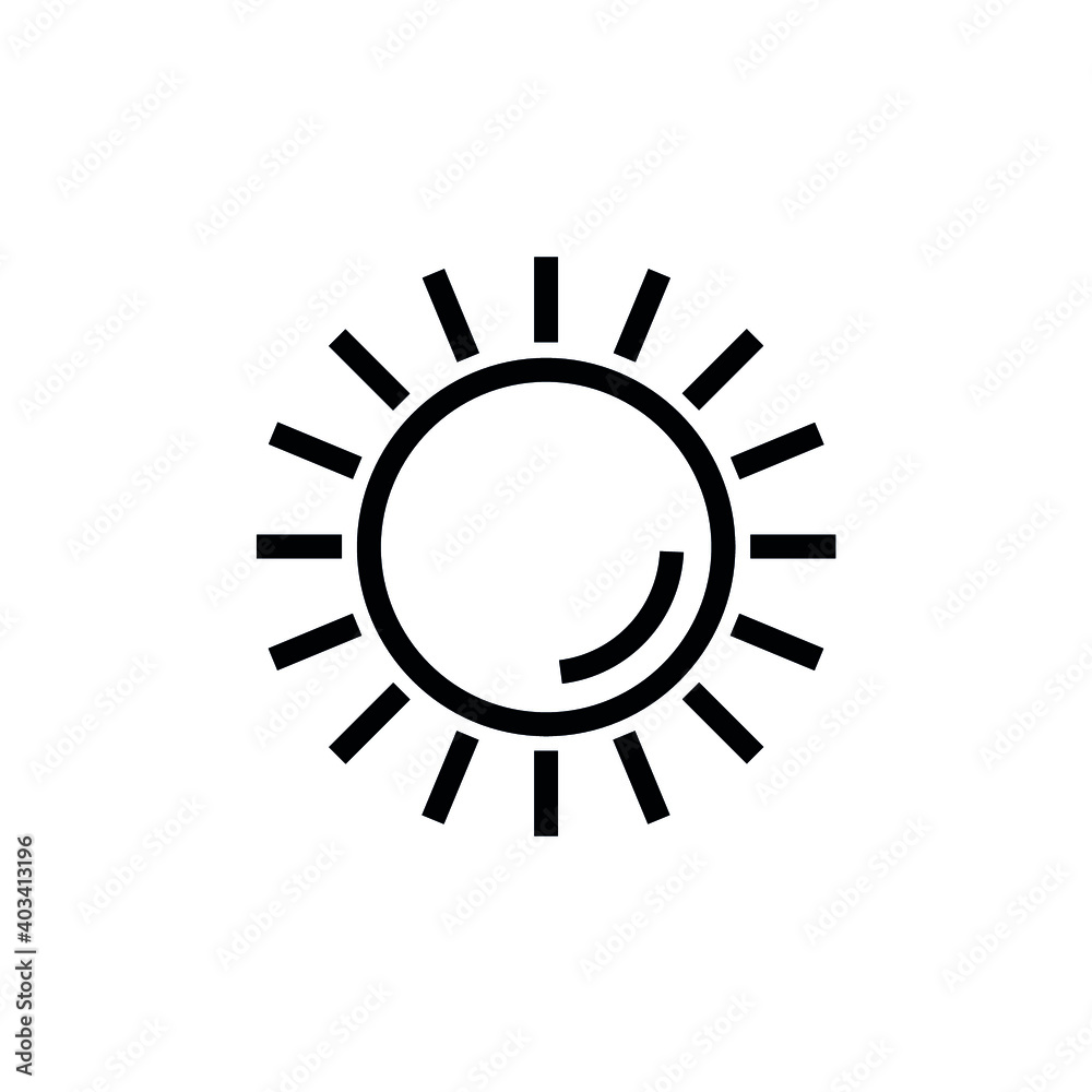 Sun vector icon set. Vector emblems of sun. Sun vector icon set. Vector emblems of sun.