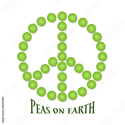 Peas on earth peace symbol