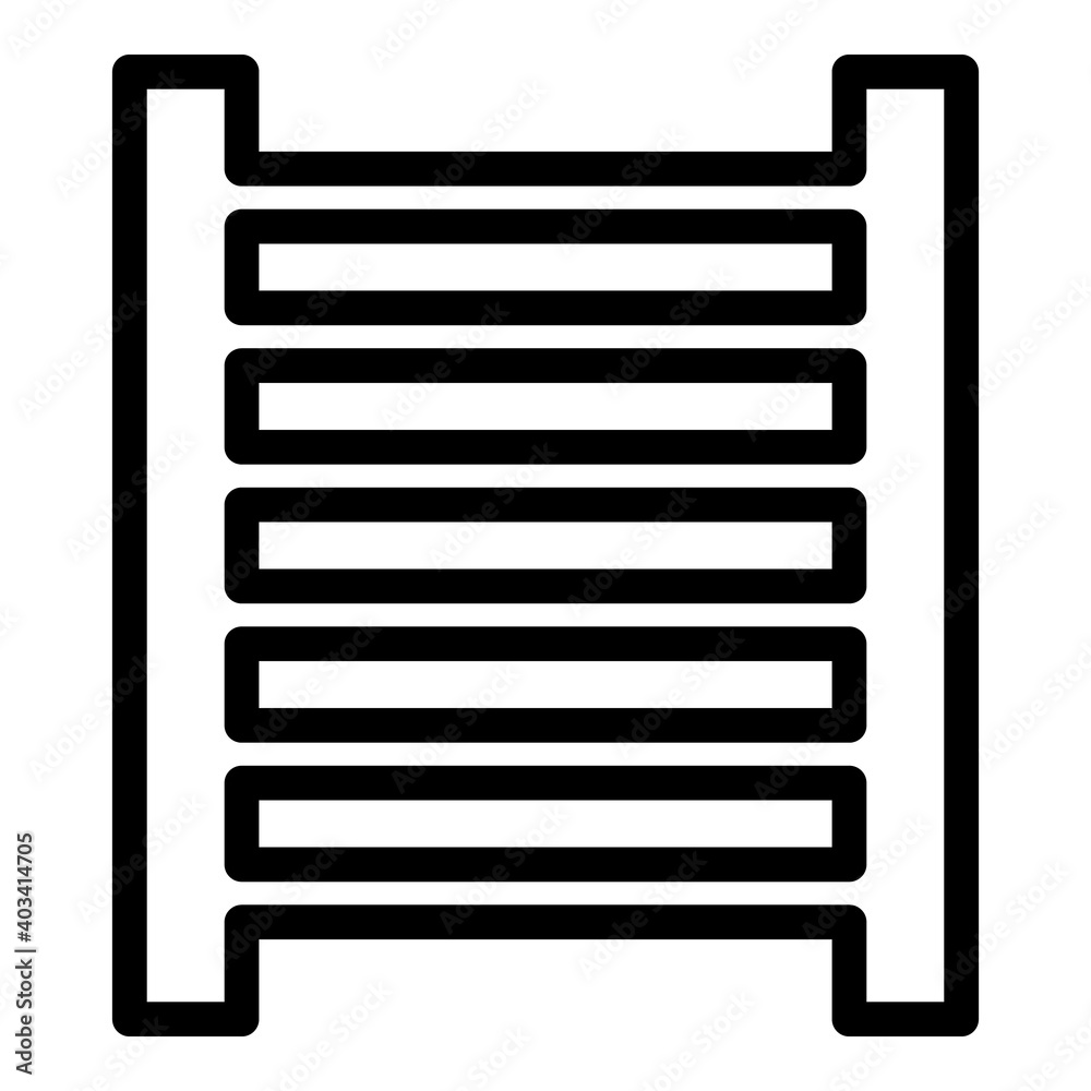 Sport wall bars icon. Outline sport wall bars vector icon for web design isolated on white background Sport wall bars icon. Outline sport wall bars vector icon for web design isolated on white background