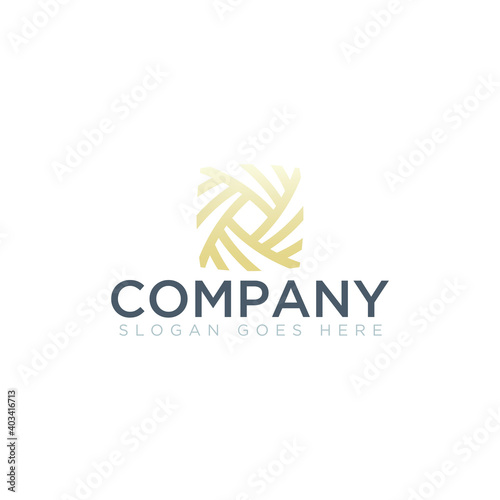 Abstract shape logo for company name
