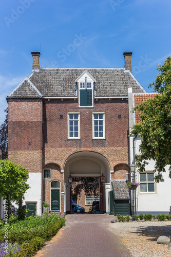 Entrance gate of the historic castle in Montfoort, Netherlands