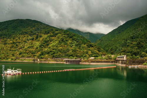 Photography View of Lake from Top of Dam