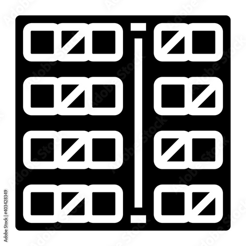 Seat icon for web element , webpage, application, card, printing, social media, posts etc.
