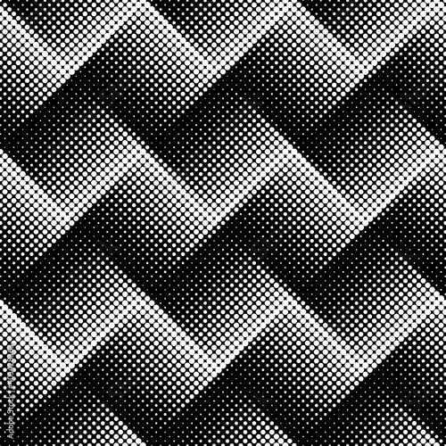 Black and white abstract background with halftone pattern