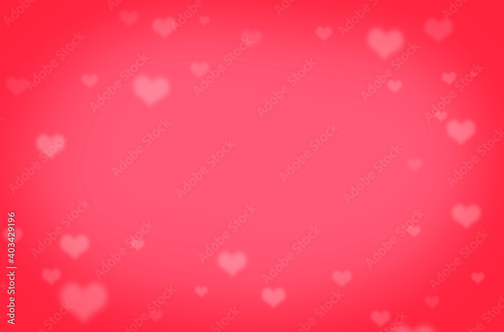 Red hearts background. Copy space for text. Valentine's day concept.