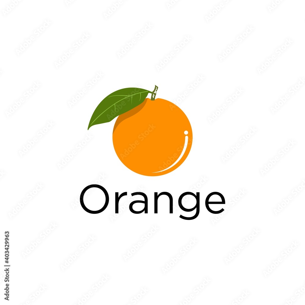 Fresh Orange vector logo design