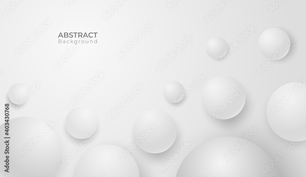 Abstract 3d modern round circle background. white and grey geometric banner. vector art illustration Abstract 3d modern round circle background. white and grey geometric banner. vector art illustration