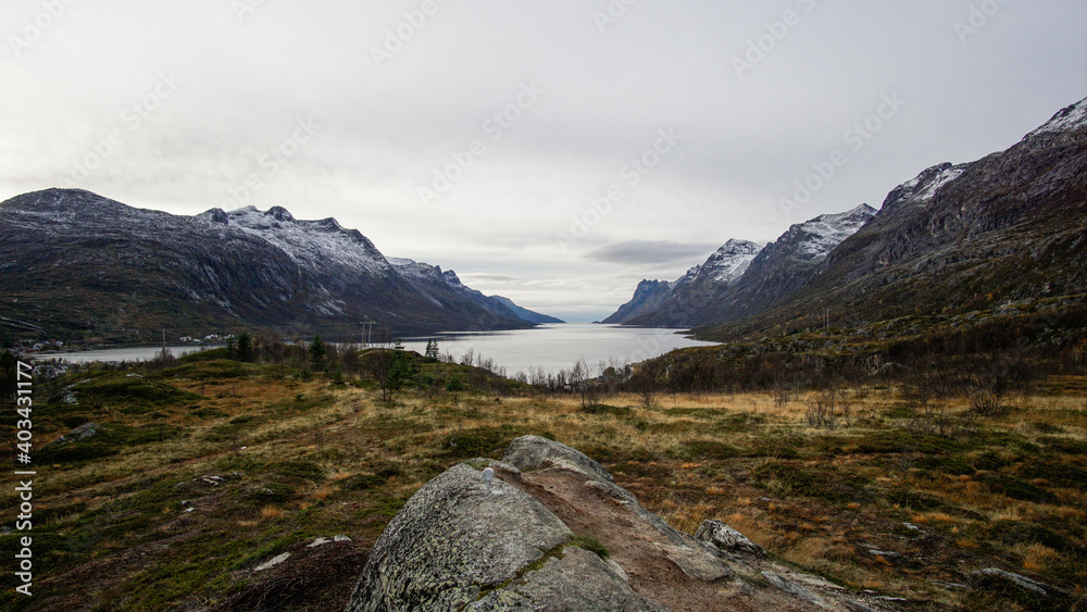 landscape with fjords in norway